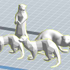 麦茶のカワウソシリーズ3【3Dプリンター用データ】