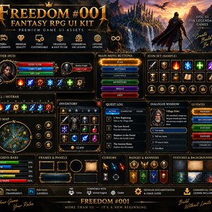Fantasy RPG UI Starter Kit｜ファンタジーRPG UI素材集