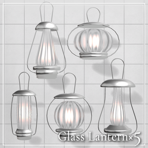 Glass Lantern×5
