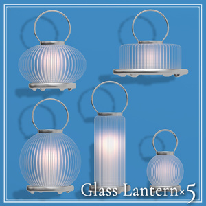 Glass Lantern×5