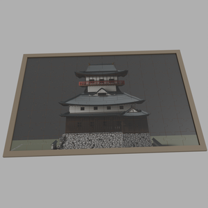 好きな画像で使える 3Dジグソーパズルシーン