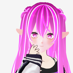 Vroid violet hair texture // バイオレットの髪質。