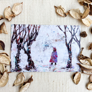 【クリスマス】【ポストカード5枚】冬の絵本のポストカードセット