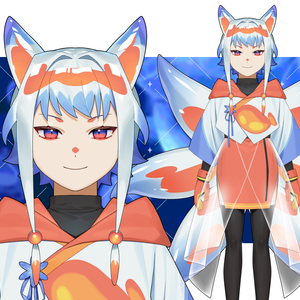 【無料配布】Live2D用バーチャルイラスト・パーツ分け済み