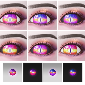 colorfull eyeball texture