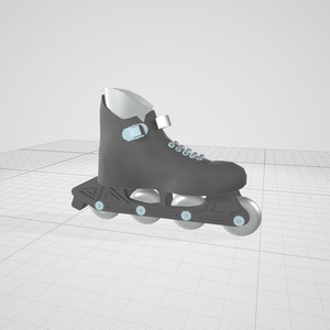 3dモデル　ローラースケート　靴