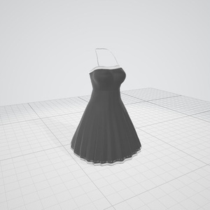 3dモデル　ドレス