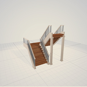 3dモデル　階段　公共　家　部屋