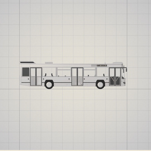 3dモデル　バス　乗り物　車