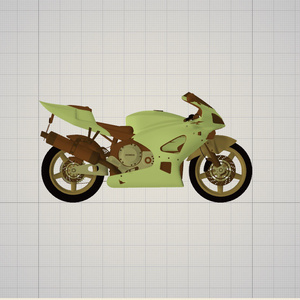 3dモデル　バイク　乗り物　車