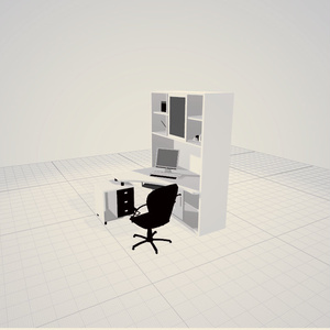 3dモデル　デスク　机　パソコン　勉強　