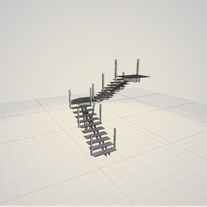 3dモデル　階段