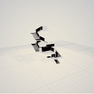 3dモデル　階段