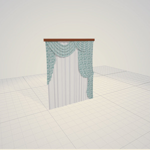 3dモデル　カーテン　家具