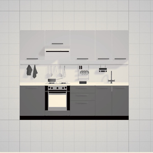 3dモデル　キッチン　調理　調理器具　料理