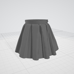 3dモデル　スカート　衣装