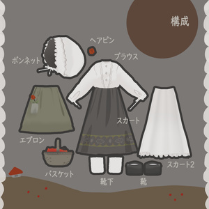 Shepherdress【まめひなた・キプフェル・うささき・みなほし対応服】 缩略图 8