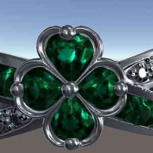 Emerald Clover Ring｜エメラルドクローバーリング