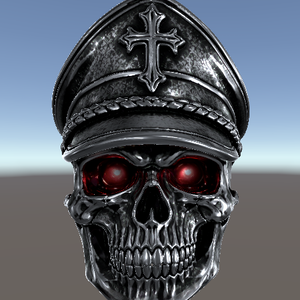 Crimson Skull Officer Ring｜軍帽ドクロリング