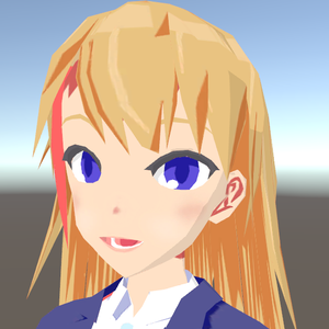 オリジナル3Dモデル スーツの女の子