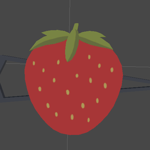 Strawberry hair pin イチゴヘアピン