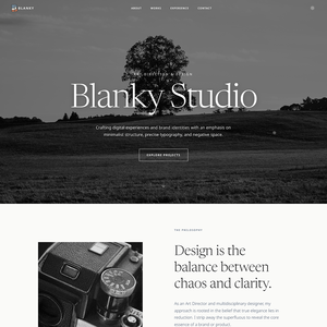 WordPressテーマ Blanky Studio — Blanky用ポートフォリオ子テーマ