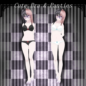 【VRoid用】Cute Bra & Panties