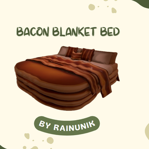 🥞 Bacon Blanket Bed – AI-Generated 3D Model by Rainunik