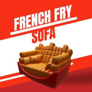 🍟 French Fry Sofa – AI-Generated 3D Model by Rainunik