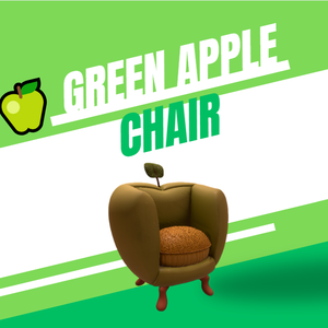 🍏 Green Apple Chair – AI-Generated 3D Model by Rainunik