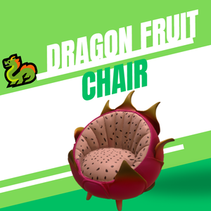 🐉 Dragon Fruit Chair – AI-Generated 3D Prop by Rainunik