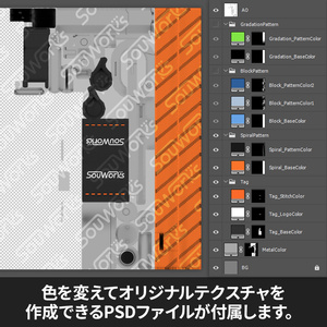 BloomPhone 3ストラップ改変用マテリアルセット - Pattern Strap Materials【24マテリアル+作成用PSD】 缩略图 2
