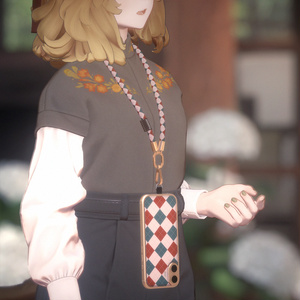 【9種+改変用PSD】BloomPhone 3用アーガイル柄マテリアルセット Argyle Collection ストラップ+背面パネル+金ボディ 缩略图 5