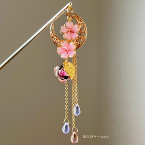 傘と紫陽花の和風ピアス イヤリング(雨の日コーデ3点セット)の