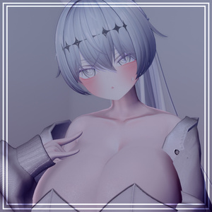 White Milltina makeup +blendshape & face anim 缩略图 4