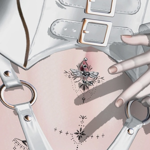 🖤PB対応🖤cute navel piercing 🖤2 avatar対応🖤 缩略图 5