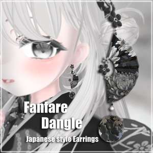 🍙Japanese style Earring🍙Fanfare Dangle