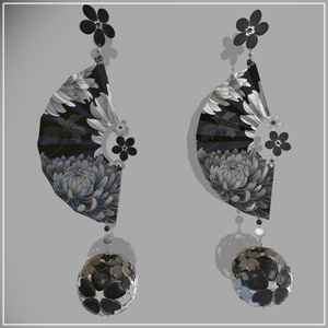 🍙Japanese style Earring🍙Fanfare Dangle 缩略图 2