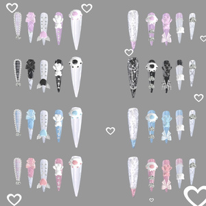 🤍凪Nagi対応🤍girly long nail tips 4 colors 缩略图 10