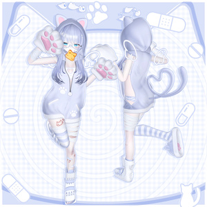 𖦹ʚ Toxic Cat ɞ𖦹⊹outfit+hair⊹ 缩略图 2
