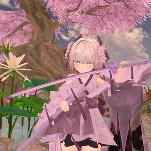 【VRChat想定】花刀 -舞咲- 【抜刀ギミック・パーティクル付き】 缩略图 7