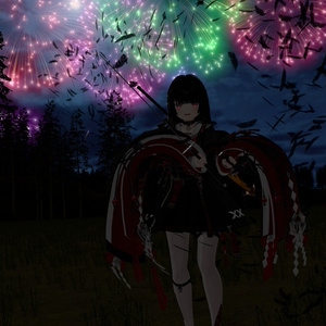 【VRChat想定】妖刀 -八咫烏- 【抜刀ギミック・パーティクル付き】 缩略图 10