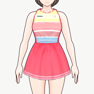[VRoid]テニス風ゲームウェア