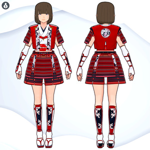 [VRoid][FREE]サムライガールセット[和風/甲冑]