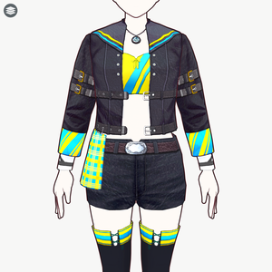 [VRoid]ウマ娘 ウオッカ勝負服セット