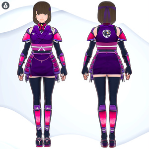 [VRoid1.0][FREE]くノ一衣装セット