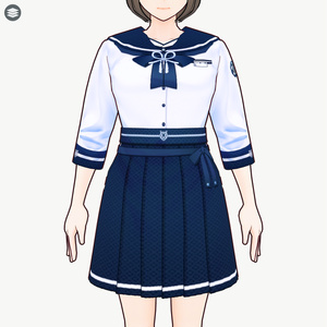 [VRoid] Japanese-Style Retro Sailor Uniform
