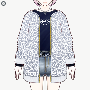 [VRoid][FREE]ギャル系アニマルブルゾン