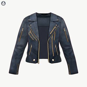 VRoid】LeatherRidersJacket Black-only レザーライダースジャケット