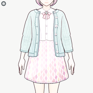 [VRoid][FREE]スプリングレトロセット